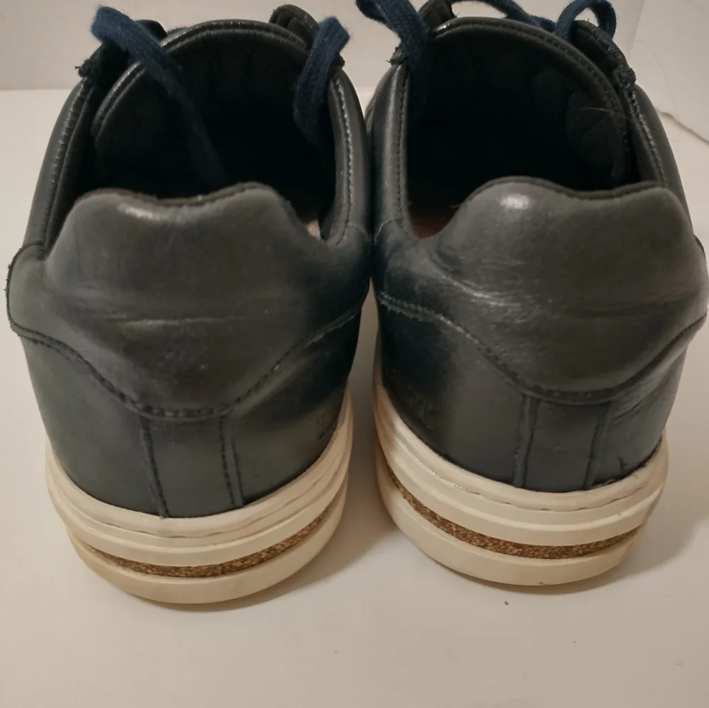 Birkenstock Bend Low Leather Black Sneaker, Euro 38,‎ US Size 7, Gram Core